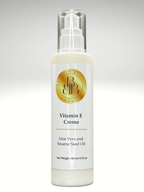 Vitamin E Crème – Ultra-Smooth Moisturizing Cream with Aloe & Sesame Seed Oil – 140 ml / 5 fl. oz.