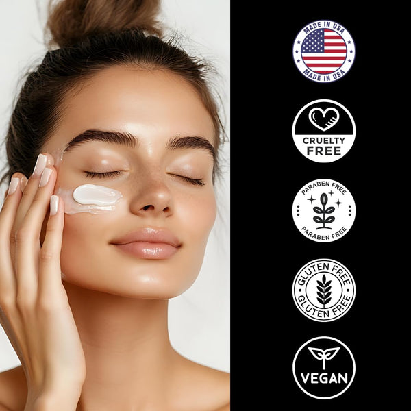 Vitamin C Moisturizer - Paraben Free, Vegan, Gluten Free - Lightweight Hydrating Cream