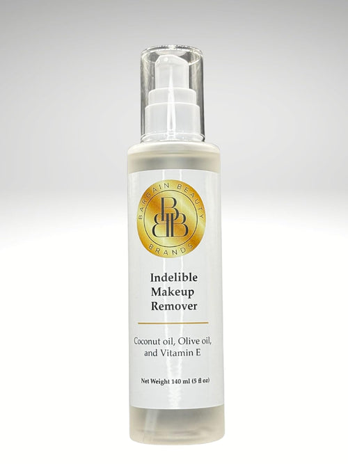 Indelible Makeup Remover – Paraben Free, Vegan, Gluten Free – Gentle Oil-Based Formula for Long-Wear Makeup – 5 fl oz
