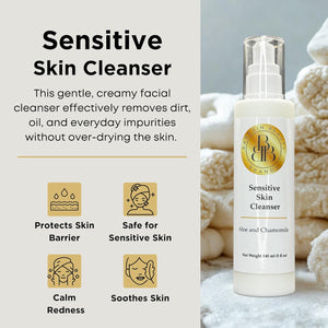 Sensitive Skin Cleanser, Soap-Free with Aloe & Chamomile
