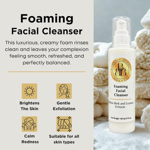 Foaming Facial Cleanser with Willow Bark and Licorice Extracts - Vegan, Paraben Free 140 ml, 5 fl oz