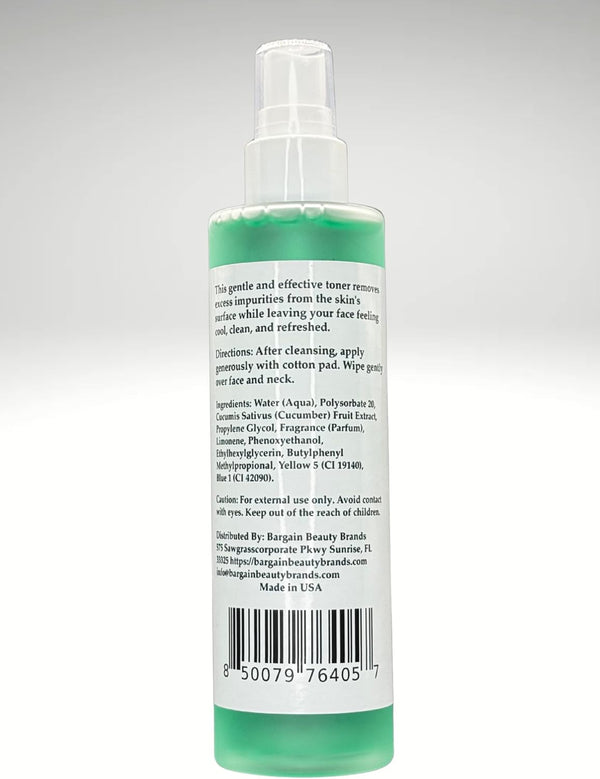 Cucumber Toner – Paraben Free, EU Compliant, Vegan, Gluten Free – Refreshing Facial Toner for Hydration & Skin Balance – 140 ml / 5 fl oz