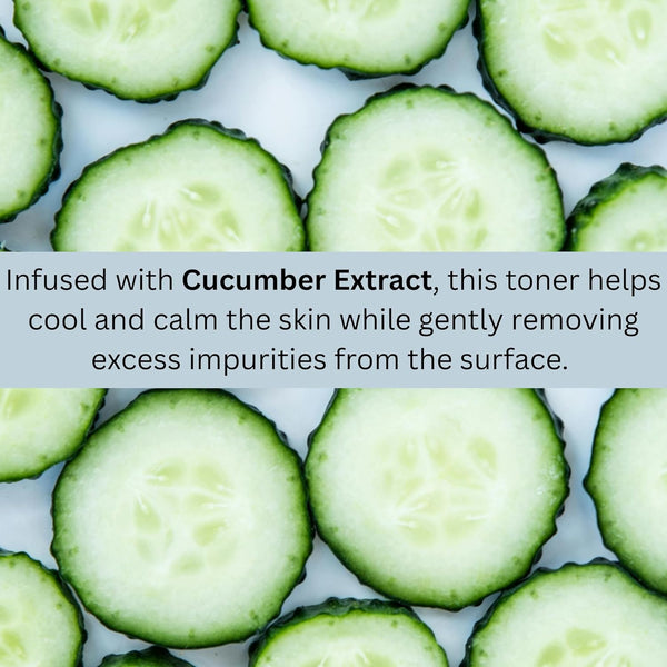 Cucumber Toner – Paraben Free, EU Compliant, Vegan, Gluten Free – Refreshing Facial Toner for Hydration & Skin Balance – 140 ml / 5 fl oz
