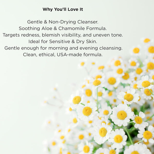 Sensitive Skin Cleanser, Soap-Free with Aloe & Chamomile