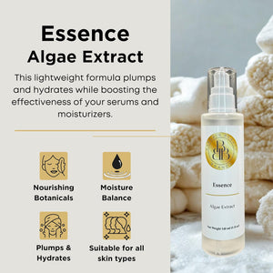 Essence – w/Glycerin & Algae Extract - Paraben Free, Vegan, Gluten Free, BHT Free, Fragrance Free – Hydrating Skin Prep– 140 ml / 5 fl oz