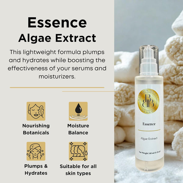 Essence – w/Glycerin & Algae Extract - Paraben Free, Vegan, Gluten Free, BHT Free, Fragrance Free – Hydrating Skin Prep– 140 ml / 5 fl oz