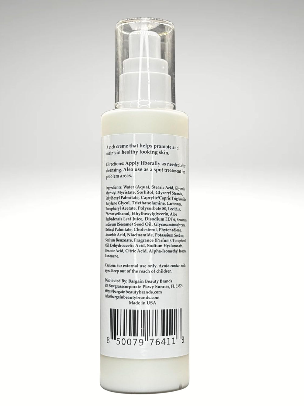Vitamin E Crème – Ultra-Smooth Moisturizing Cream with Aloe & Sesame Seed Oil – 140 ml / 5 fl. oz.