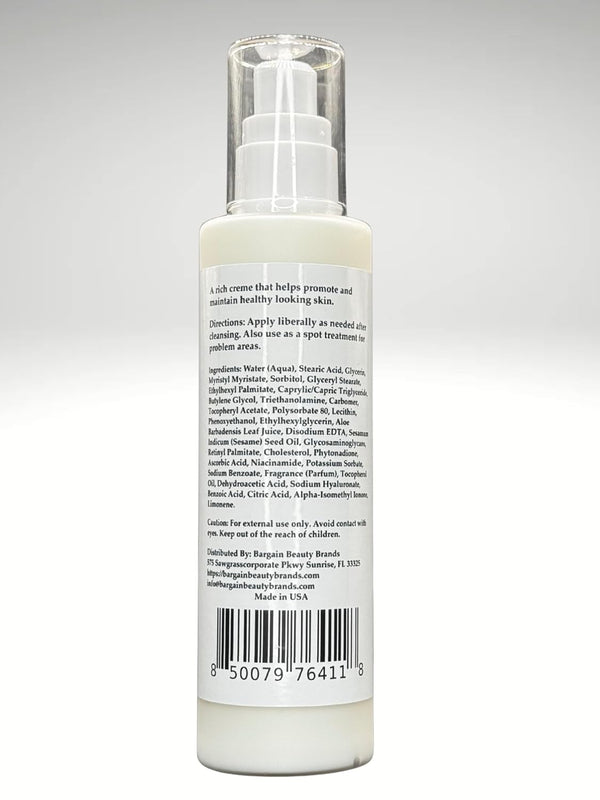 Vitamin E Crème – Ultra-Smooth Moisturizing Cream with Aloe & Sesame Seed Oil – 140 ml / 5 fl. oz.