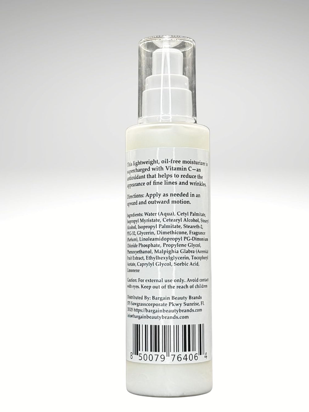 Vitamin C Moisturizer - Paraben Free, Vegan, Gluten Free - Lightweight Hydrating Cream