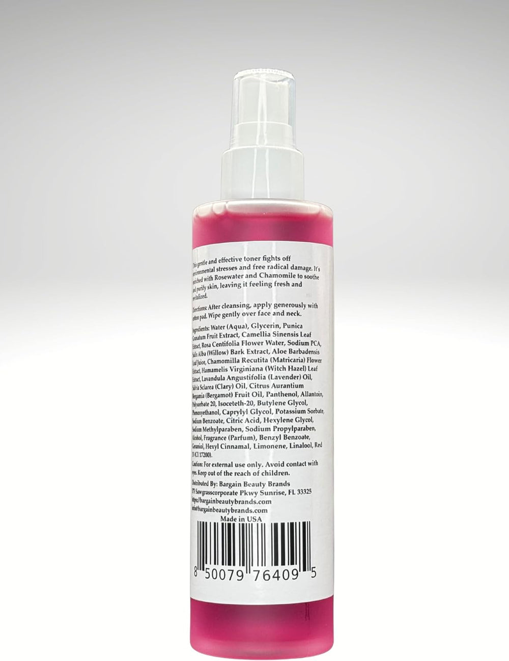 Pomegranate Green Tea Toner – Vegan, Gluten Free – Antioxidant-Rich Facial Toner for Refreshing & Revitalizing Skin – 140 ml / 5 fl oz