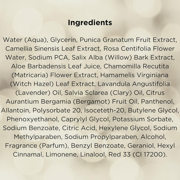 Pomegranate Green Tea Toner – Vegan, Gluten Free – Antioxidant-Rich Facial Toner for Refreshing & Revitalizing Skin – 140 ml / 5 fl oz
