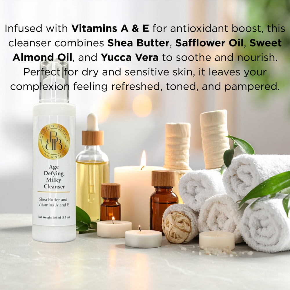 The BBB Essentials for Age Defying - Age Defying Milky Cleanser, Pomegranate Green Tea Toner, and Vitamin C Moisturizer