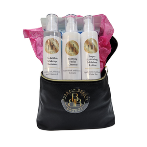 The BBB Essentials - Indelible Makeup Remover, Foaming Facial Cleanser, and Super Hydrating Moisture Lotion