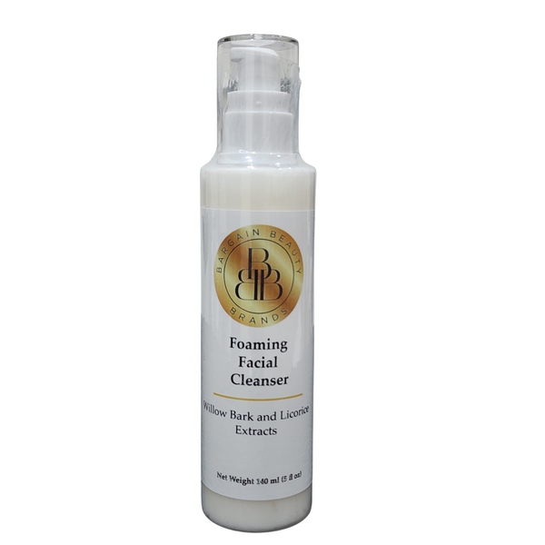 Foaming Facial Cleanser with Willow Bark and Licorice Extracts - Vegan, Paraben Free 140 ml, 5 fl oz