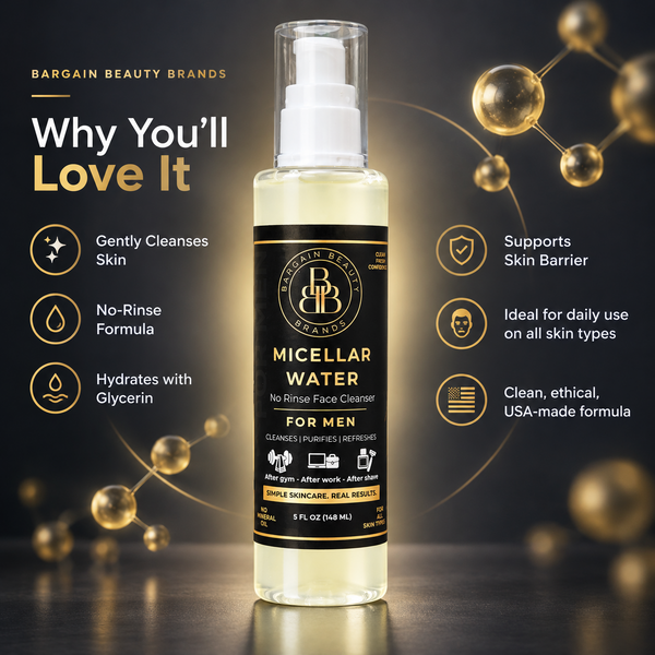 Micellar Water for Men by Bargain Beauty Brands